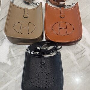 Elegant Women's Leather Bags - Black, Brown, and Tan